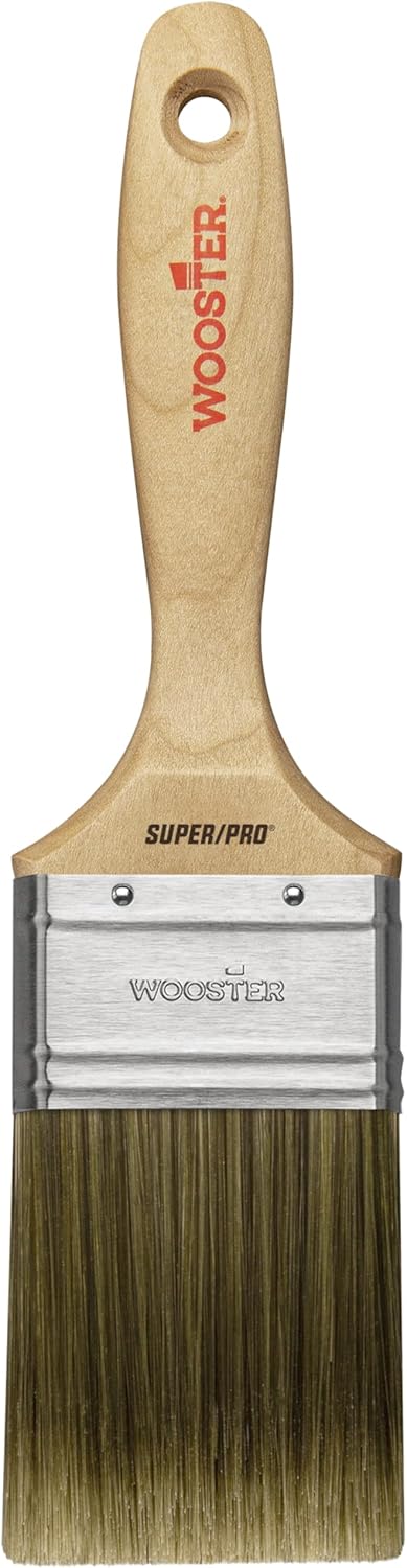Wooster 912-0J41040024 Brush J4104-2-1/2 Super/Pro Ermine Paintbrush, 2-1/2-Inch, 2.5 Inch, Gold