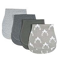 Vista 9 de Juego de 4 paños para eructos para bebé, curvados, absorbentes y suaves, valiosos