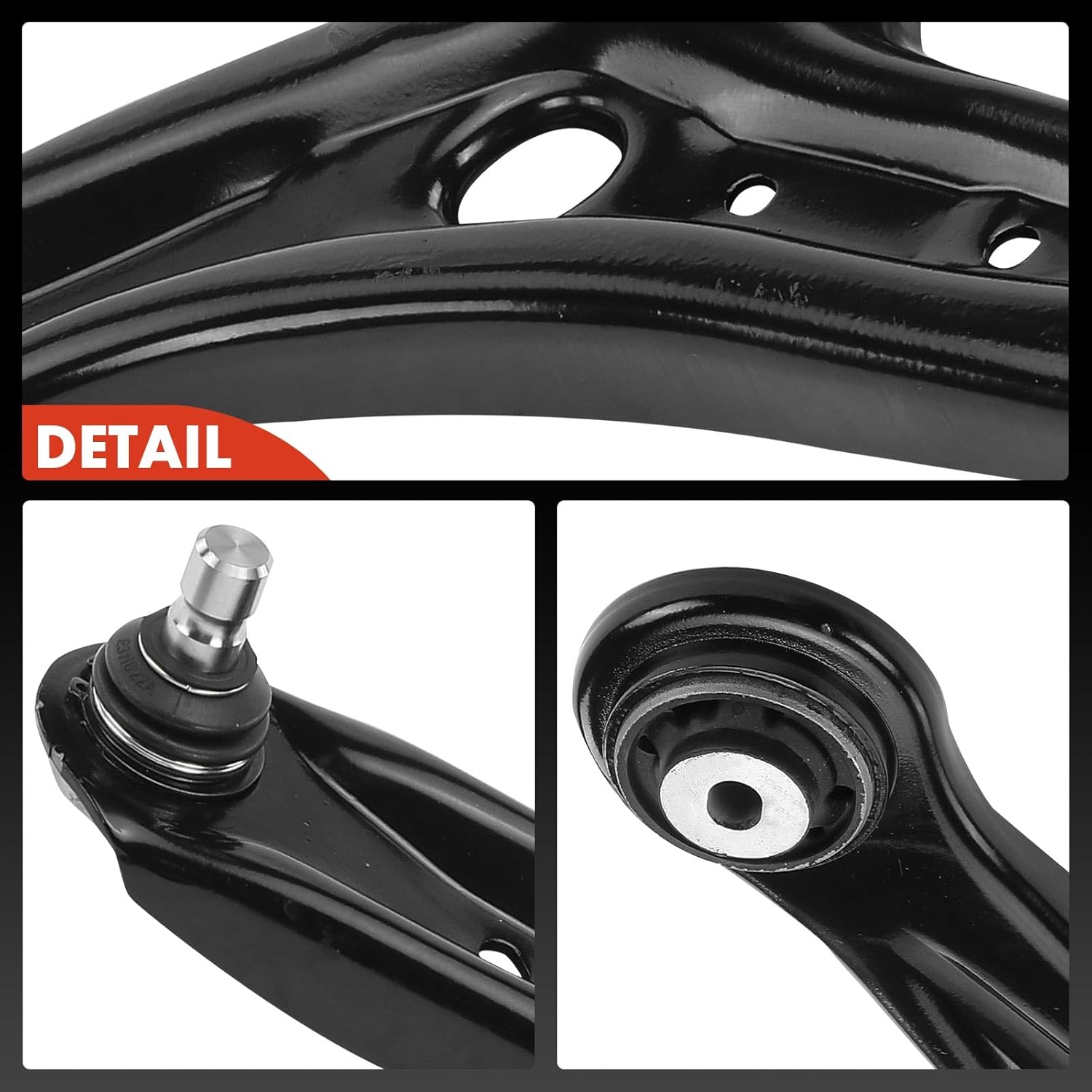 A-Premium 2 x Front Lower Control Arm, with Ball Joint & Bushing, Compatible with Ford Fiesta 2011-2019