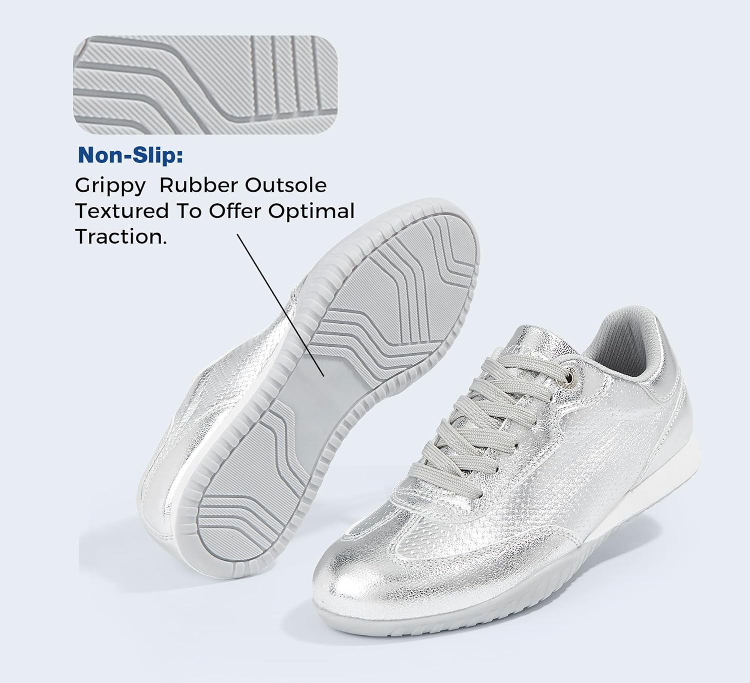 LUCKY STEP Women's Fashion Tennis Sneakers Casual Low Top Retro Lace-up Stylish Travel Lifestyle Trendy Walking Shoes - Image 5