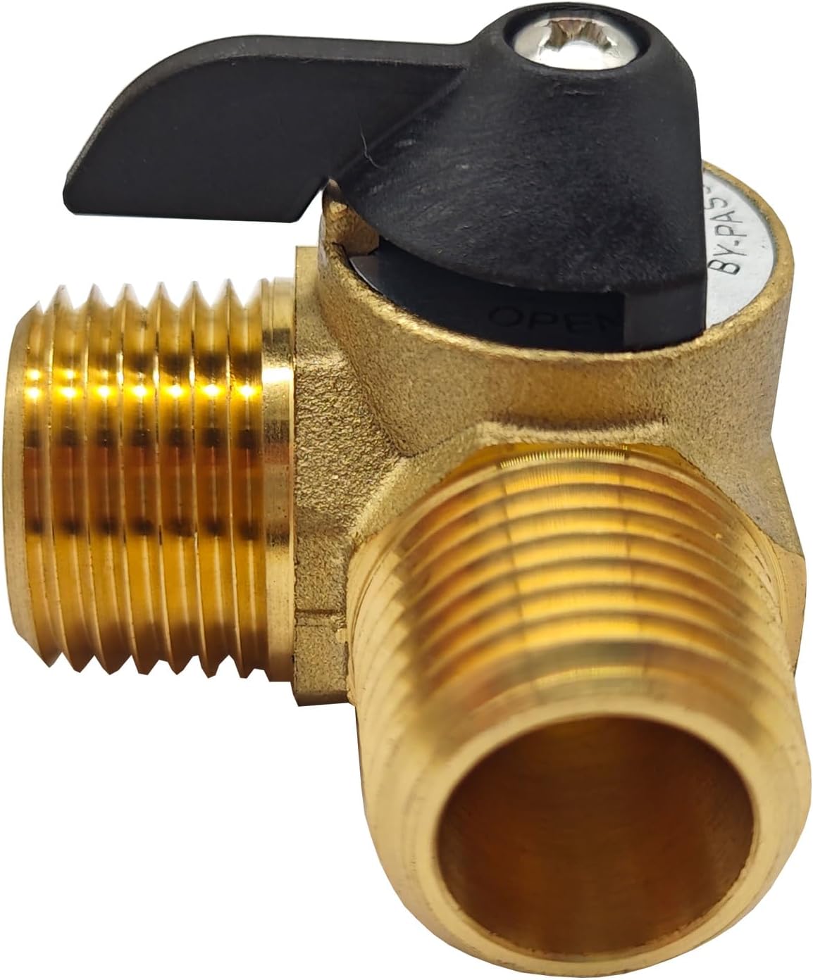 RV P23505LFVP 12" Inch Reinforced with 3 Male 1/2 Inch NPT Tee Valves Pipe Hose Water Heater Quick Turn By-Pass Kit Featuring Robust Brass Valves Double Female