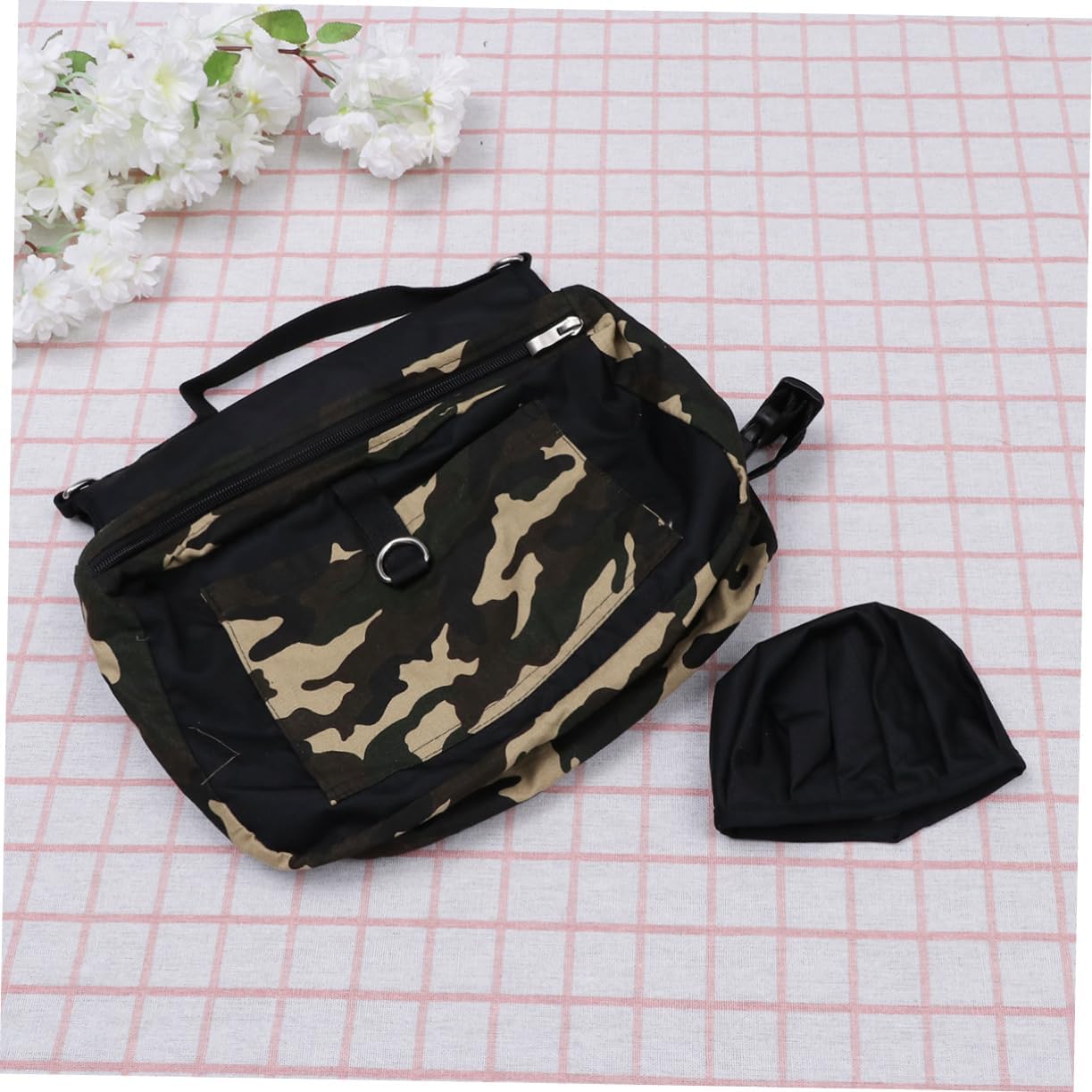 Toddmomy Medium Large Dog Backpack Breathable Pet Travel Pack for Hiking Camping and Everyday Use for Medium to Large Dogs Camo