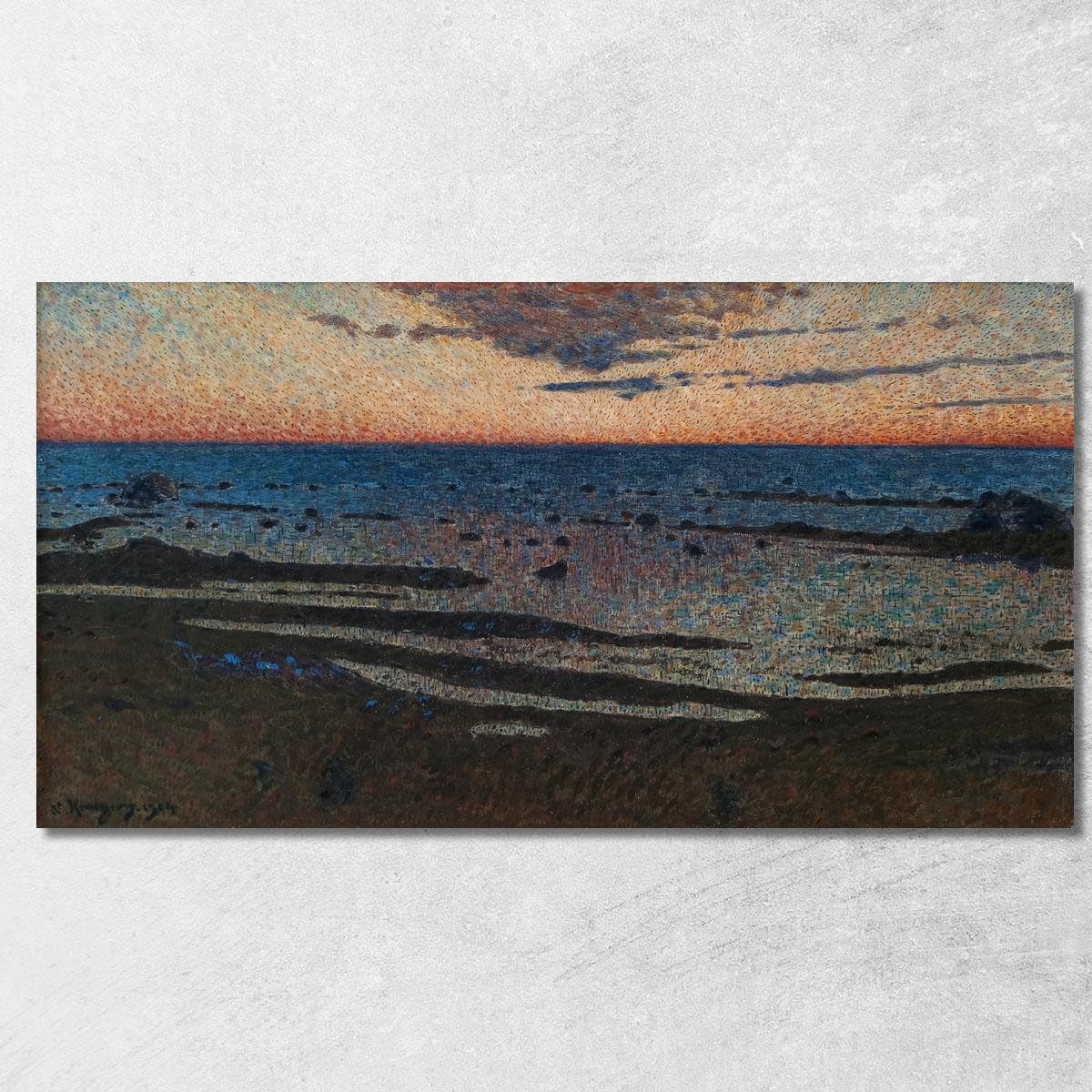 Tableau imprimé sur toile Nils Kreuger grand format encadré 120 x 60 cm