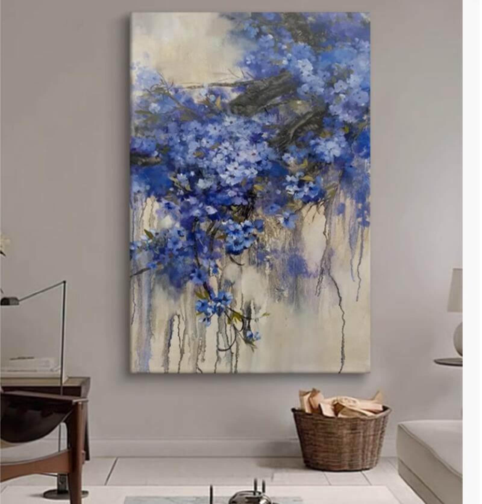 Peinture à l'huile de glycine abstraite pour sublimer votre chambre