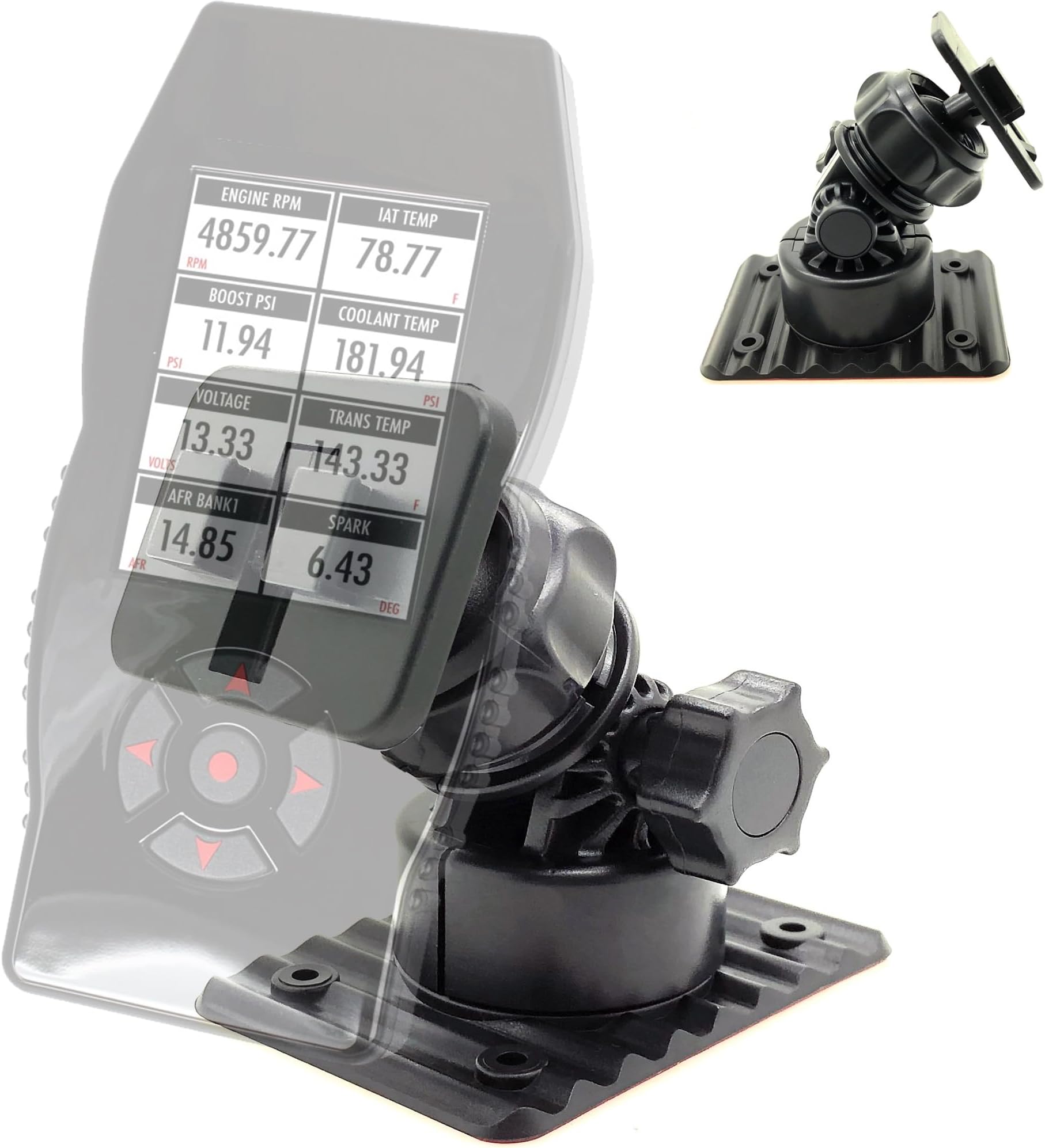 Car Truck Vehicle Multi Angle Adhesive Dashboard and Console Mount for Bama SCT SF4 & SCT X4 Tuner KTuner 2.0 Programmer Auto Tuning Device