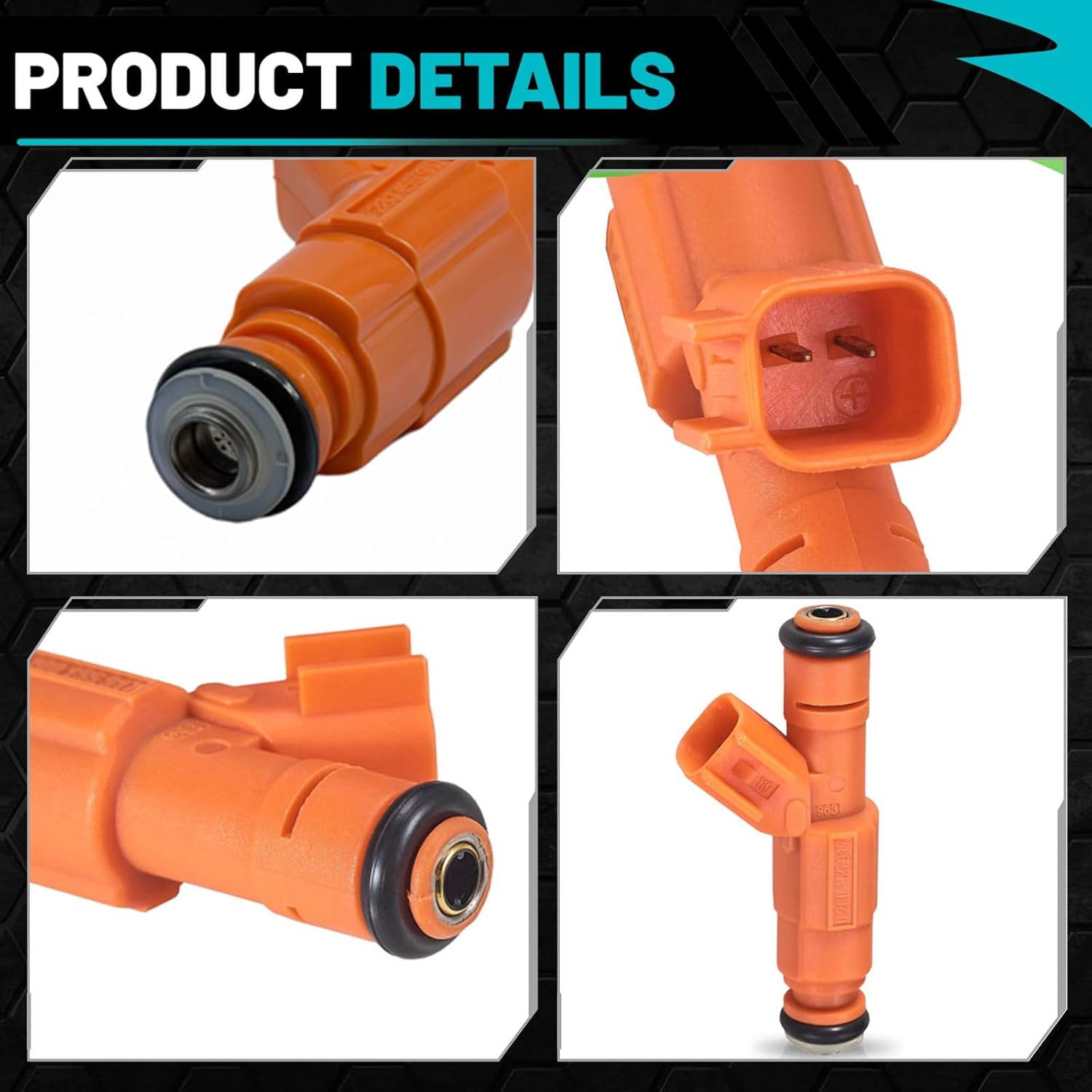 YVZ 0280155917 Automotive Replacement Fuel Injectors (8pcs) | Compatible with Lincoln Town Car, Ford Crown Victoria, Mercury Grand Marquis 2003-2004 (V8 4.6L) | OE Replace# 5C3E-9F593-DB FI11370S