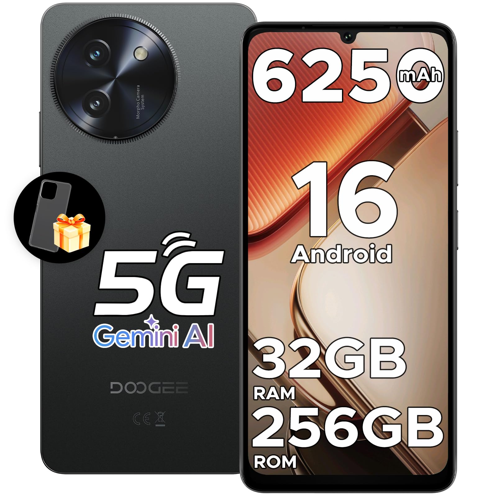 DOOGEE 5G Note 59 Pro Unlocked Cell Phone Android 16,32GB+256GB/TF