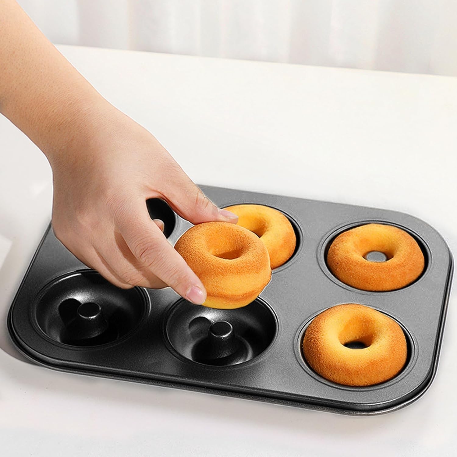 2 Pc Donut Pan Doughnut Baking Pan Nonsti Carbon Steel Baking