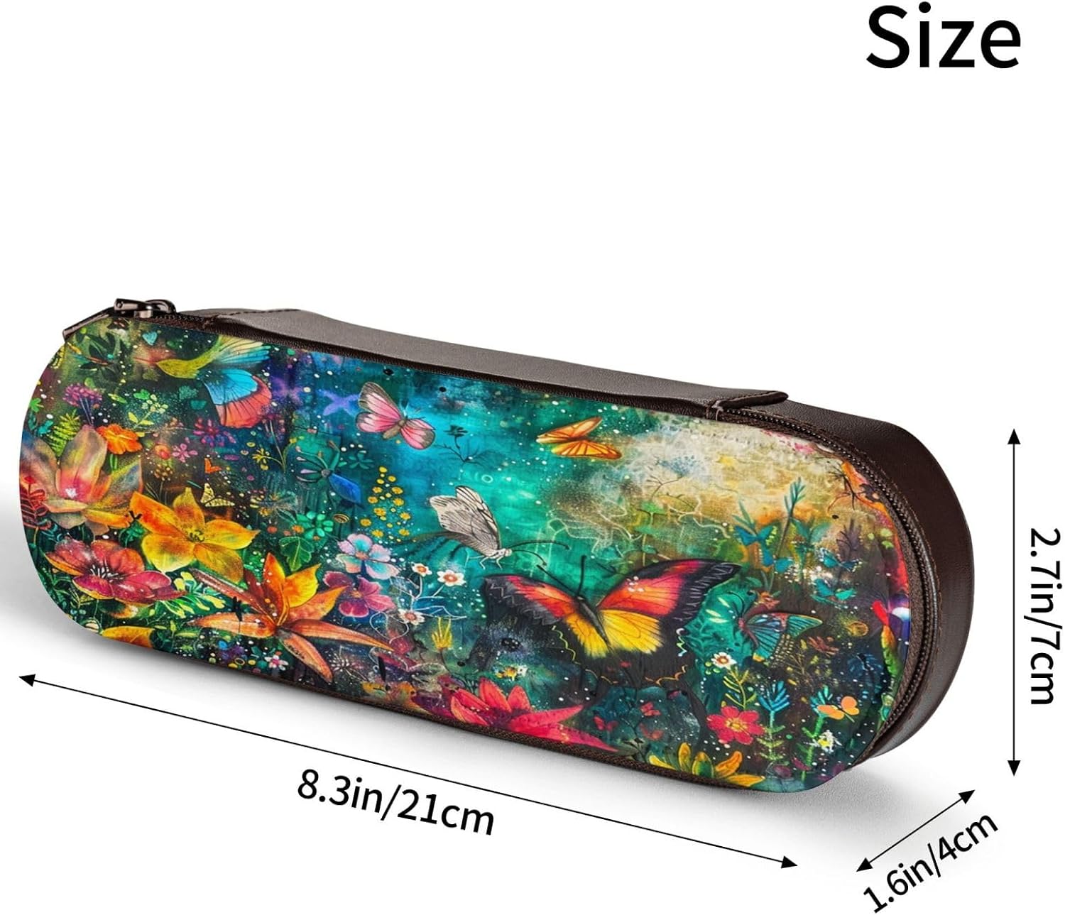 Mysterious and beautiful garden Leather Multi Slot Pen Storage Case image 4