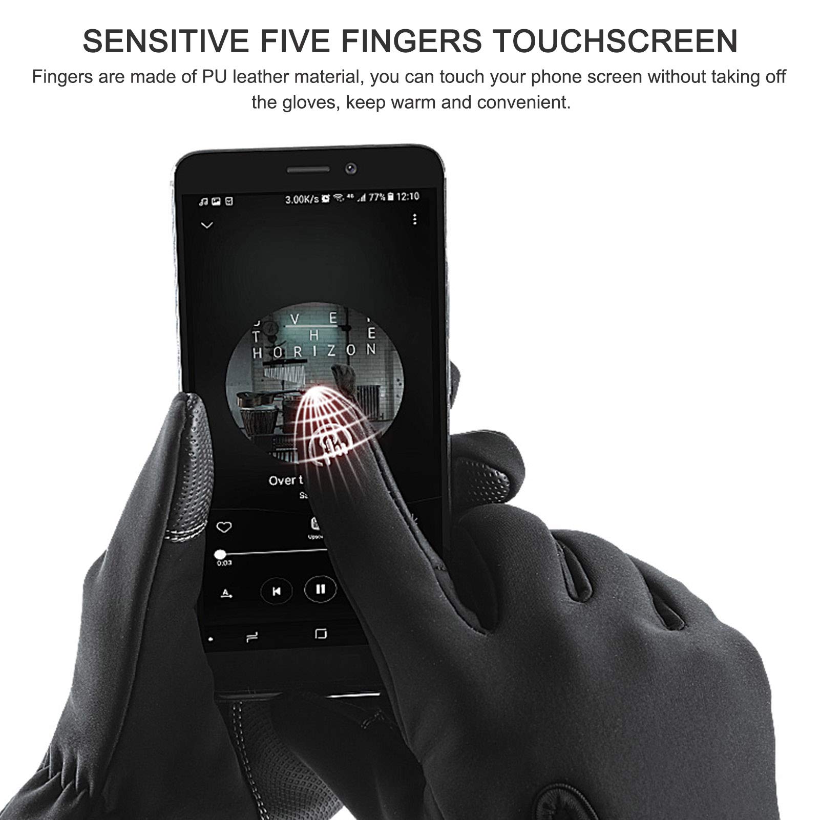 Guanti Invernali GORELOX Termici Touch Screen – Antivento E Antiscivolo Per Uomo E Donna – Per Corsa, Ciclismo E Sci