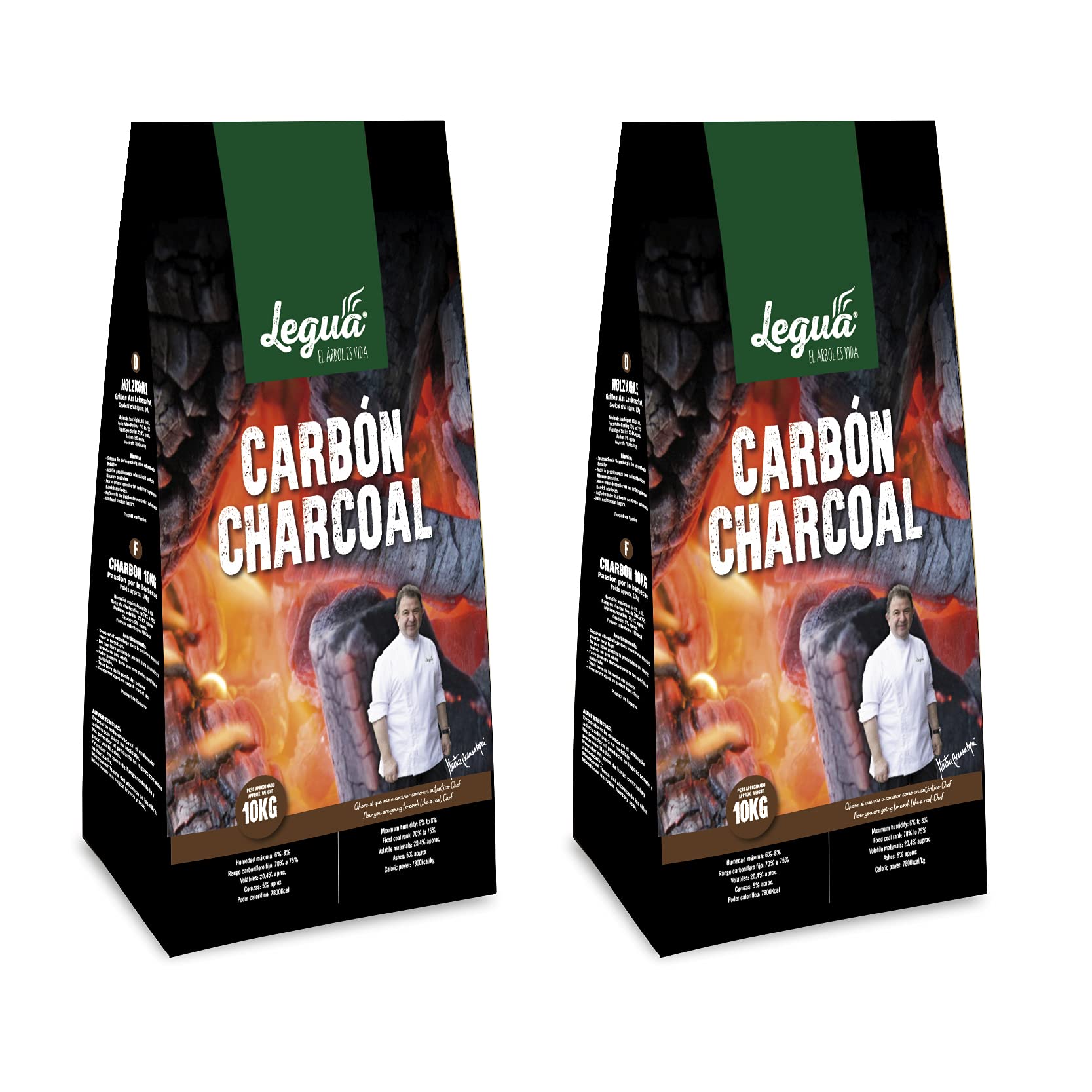 Legua Pack 2 Unidades Carbón de Quebracho 10kg