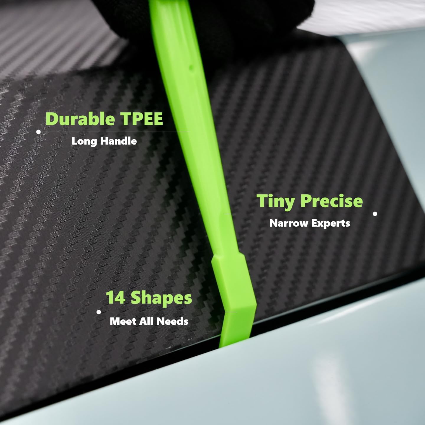 39-Piece Vinyl Wrap Tool Kit, Car Window Tint Application Set with Spray Bottle, Felt Squeegee, Magnetic Holders, Safety Trimmer, Plastic Scraper & Gloves, DIY Auto Film Install Aid (Black/Green)
