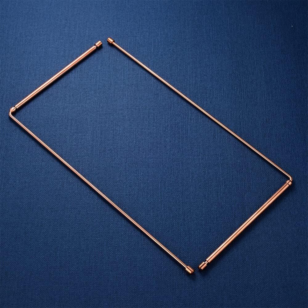 Copper Dowsing Rods - 99.9% Pure Copper 2PCS Divining Rods - for Ghost Hunting Tools, Divining Water, Treasure, Buried Items Etc(B)