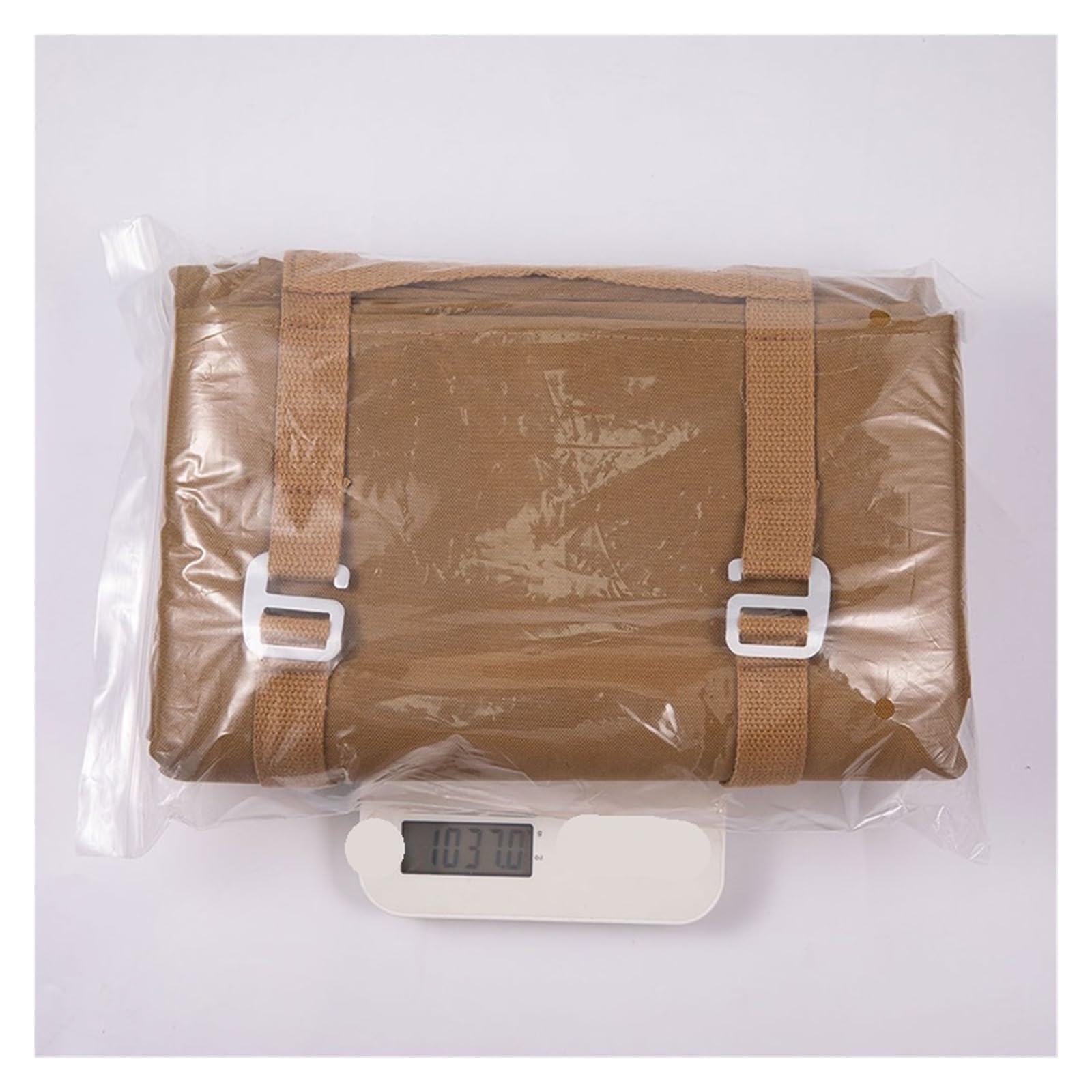 Coperta da spiaggia impermeabile per esterni, grande, portatile, da campeggio, picnic, con maniglia per il trasporto, ideale per viaggi in famiglia e attività all'aperto (bianco)