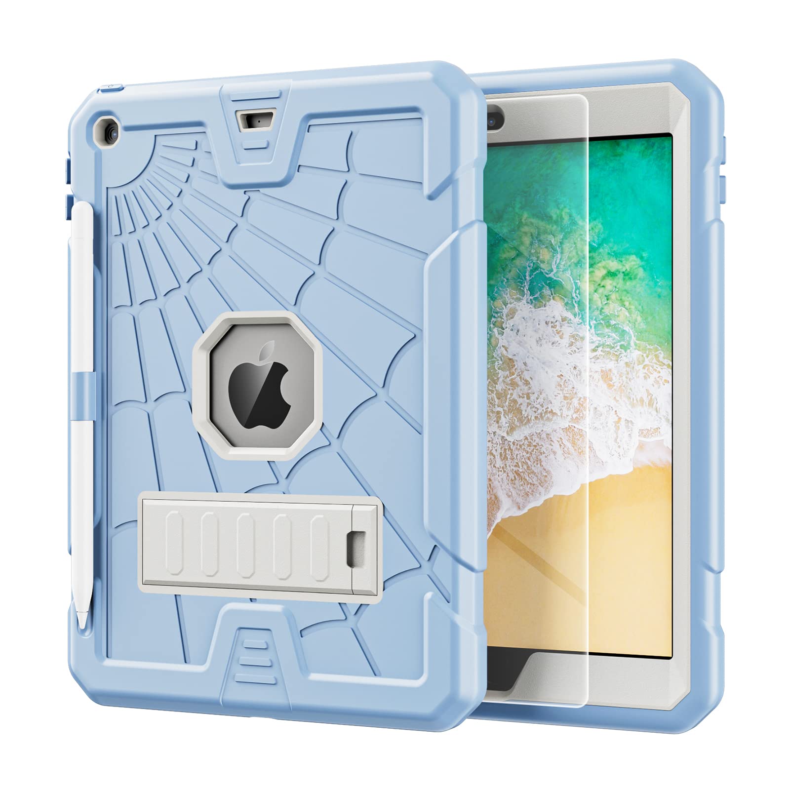 TSQQST iPad 9th/8th/7th Generation Case for Kids w/Glass Screen Protector — Amazon image 25