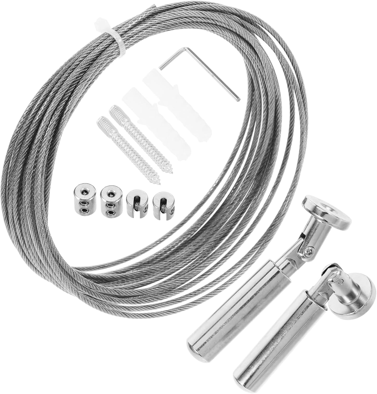 Gadpiparty 1Set Outdoor Windproof Clothesline Set Stainless Steel Rope for Indoor Outdoor Use Portable Clothesline for Travel Non Slip Design for Hanging Clothes Quilts and Towels