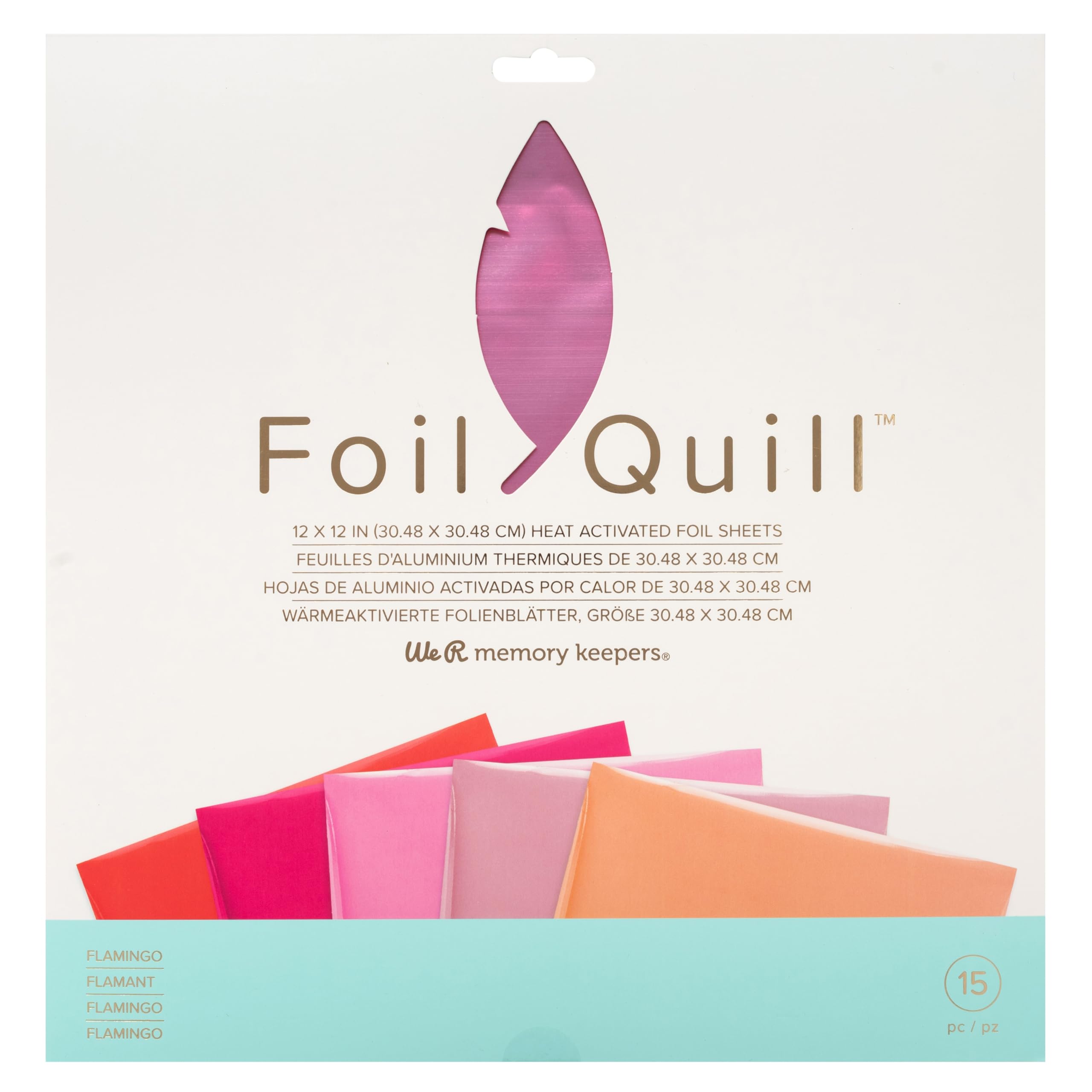 We R Memory KeepersFoil Quill Foil Sheets, 12" x 12" - 15 Pack