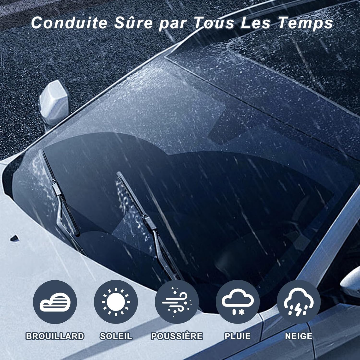 Spazzole Tergicristallo Per Opel Antara 2006-2017 - Ricariche In Silicone Per Massima Visibilità