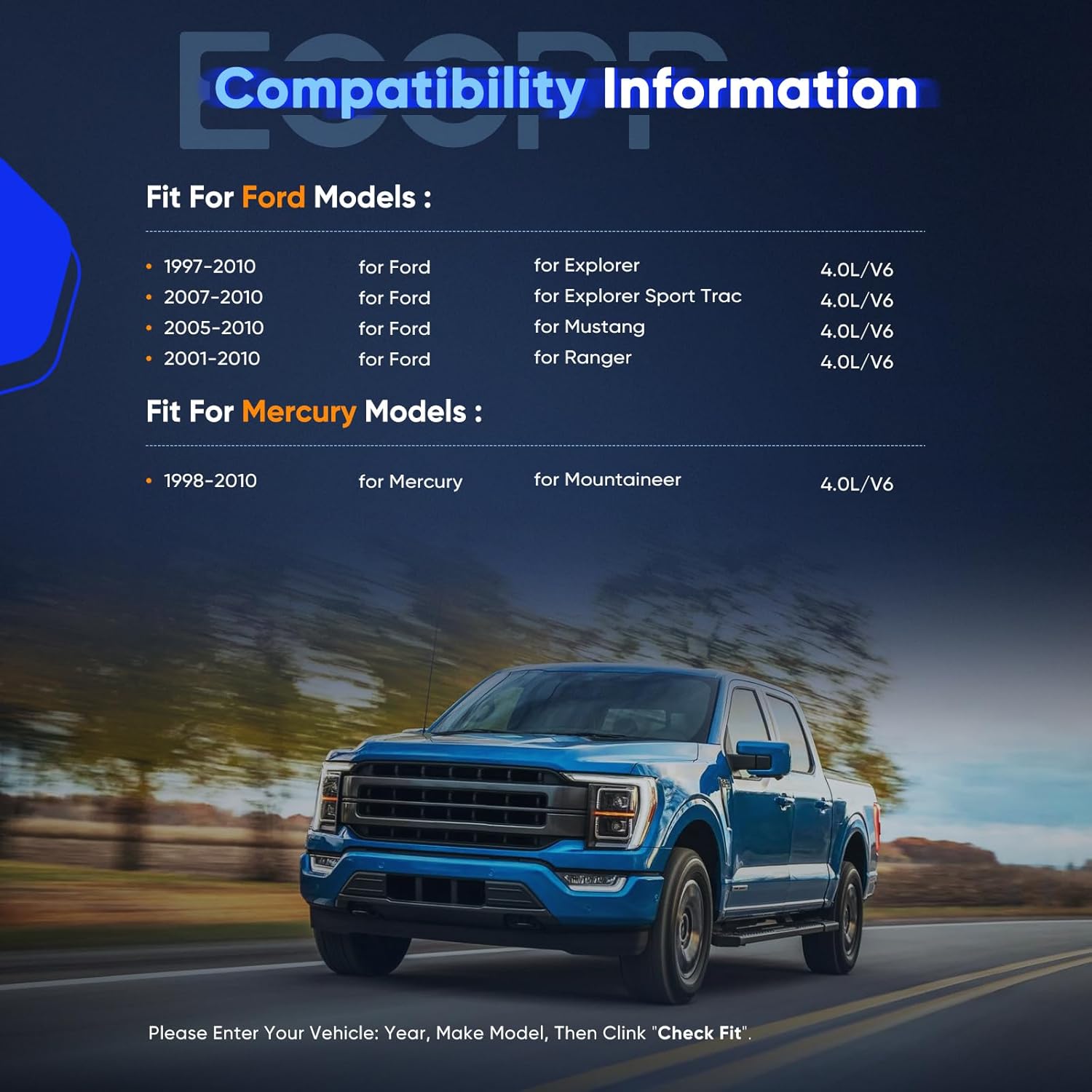 ECCPP TS20395F Timing Chain Kit Fit for ford Explorer Ranger Mustang for Mazda Mountaineer 4.0l Sohc Engine Timing Chain Gear Kit 2006 2007 2008