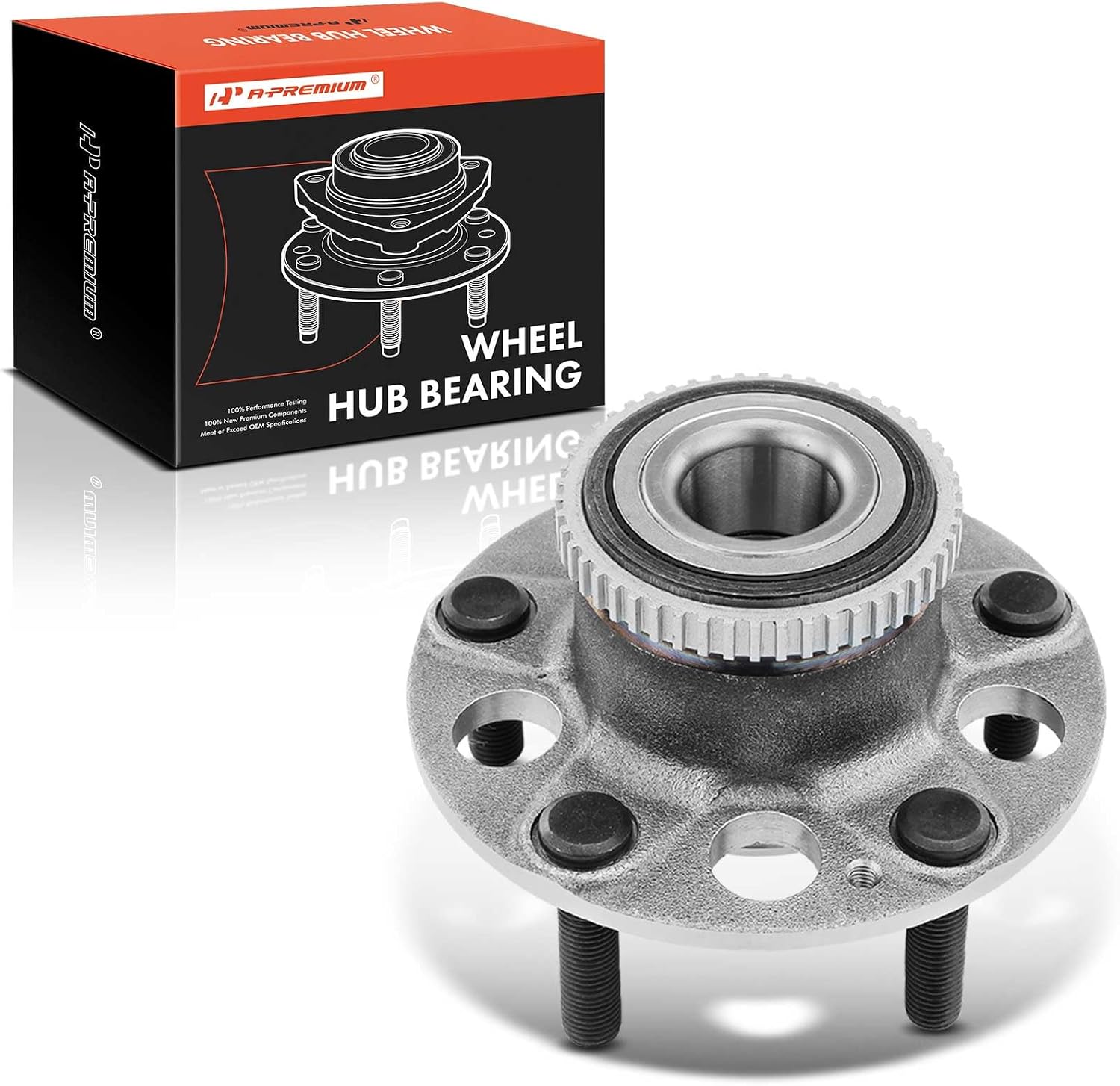 A-Premium Rear Wheel Bearing and Hub Assembly with ABS Ring & 5-Lug Compatible with Acura Integra Type R 1997 1998 1999 2000 2001 1.8L