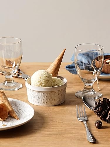 Miniatura 7 de LE TAUCI Ramekins - Ramekins de 8 onzas, Ramiken para Creme Brulee, pastel de lava, pudín, souffle, pastel de olla, platos de cerámica para hornear,