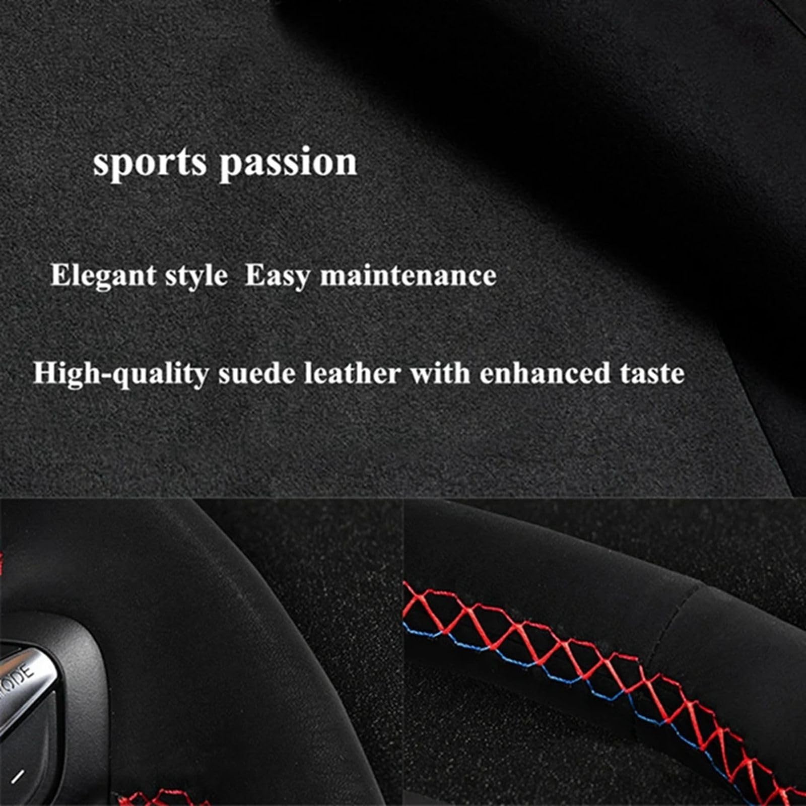 Pokrowiec na kierownicę samochodu zamsz, do BMW M Sport G30 G31 G32 G20 G21 G14 G15 G16 X3 G01 X4 G02 X5 G05
