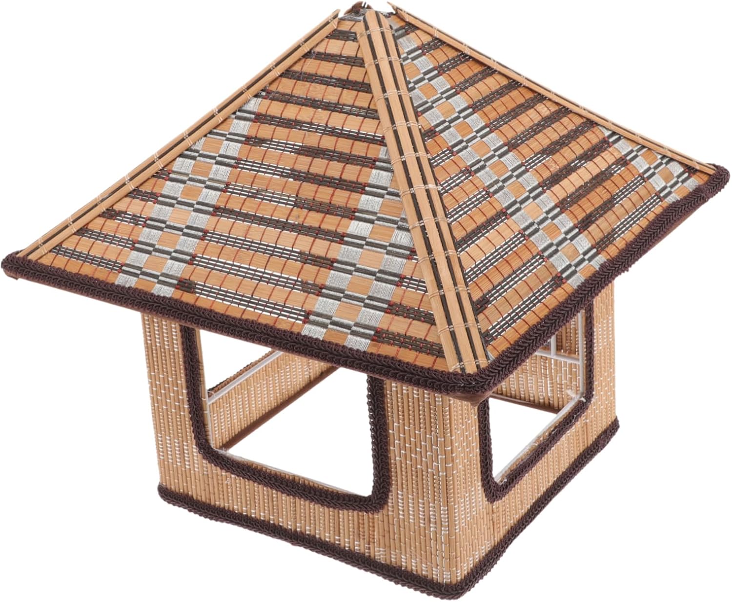 House Shape Chandelier Lampshade Bamboo Woven Lampshade for Modern Home Decorative Ceiling Pendant Lamp