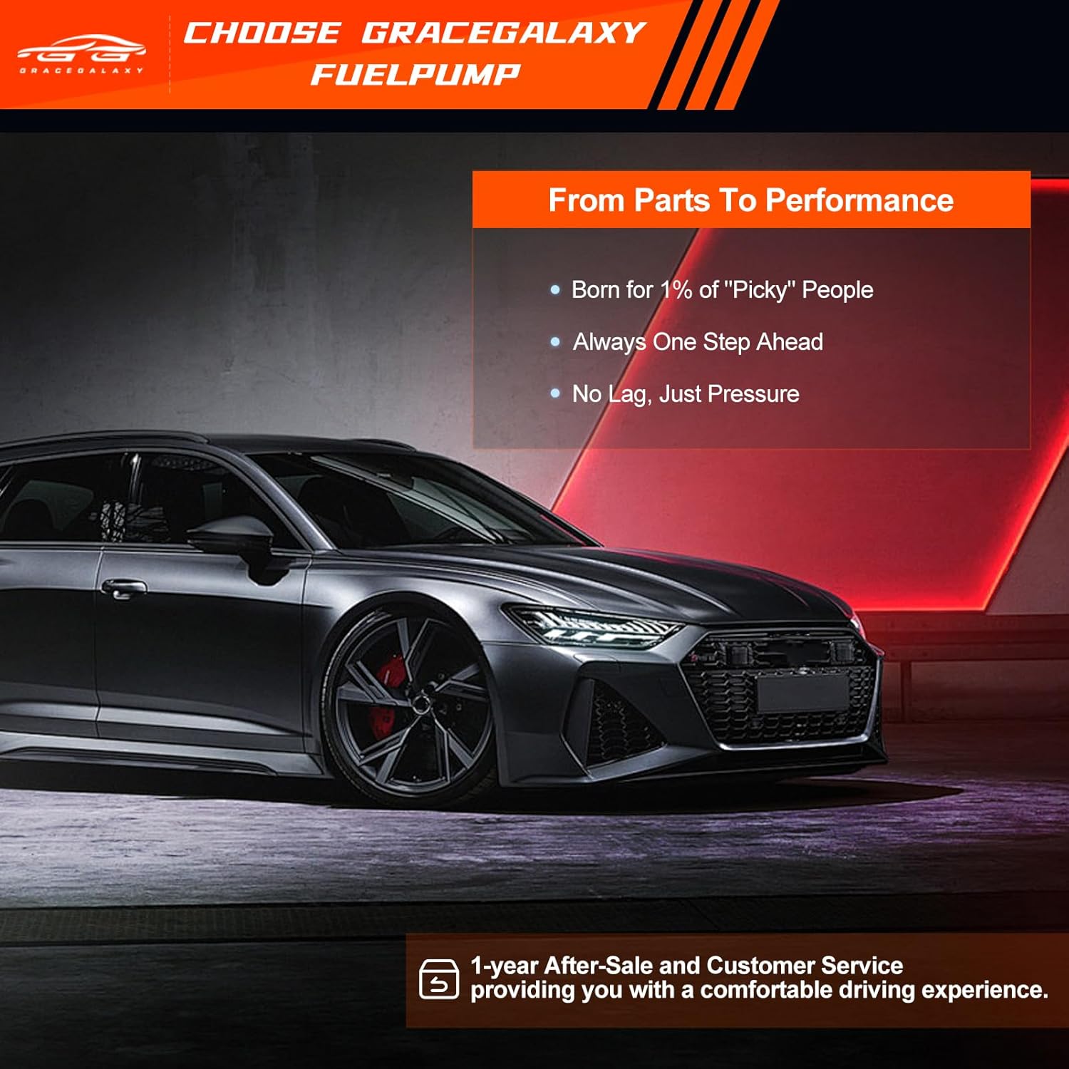 GRACEGALAXY Electric Fuel Pump Compatible with Chrysler 300 2020, Dodge Charger 2017-2019 – Replaces 68367541AA – 12V, 84W, High Pressure, Direct Fit – with Fuel Level Sensor