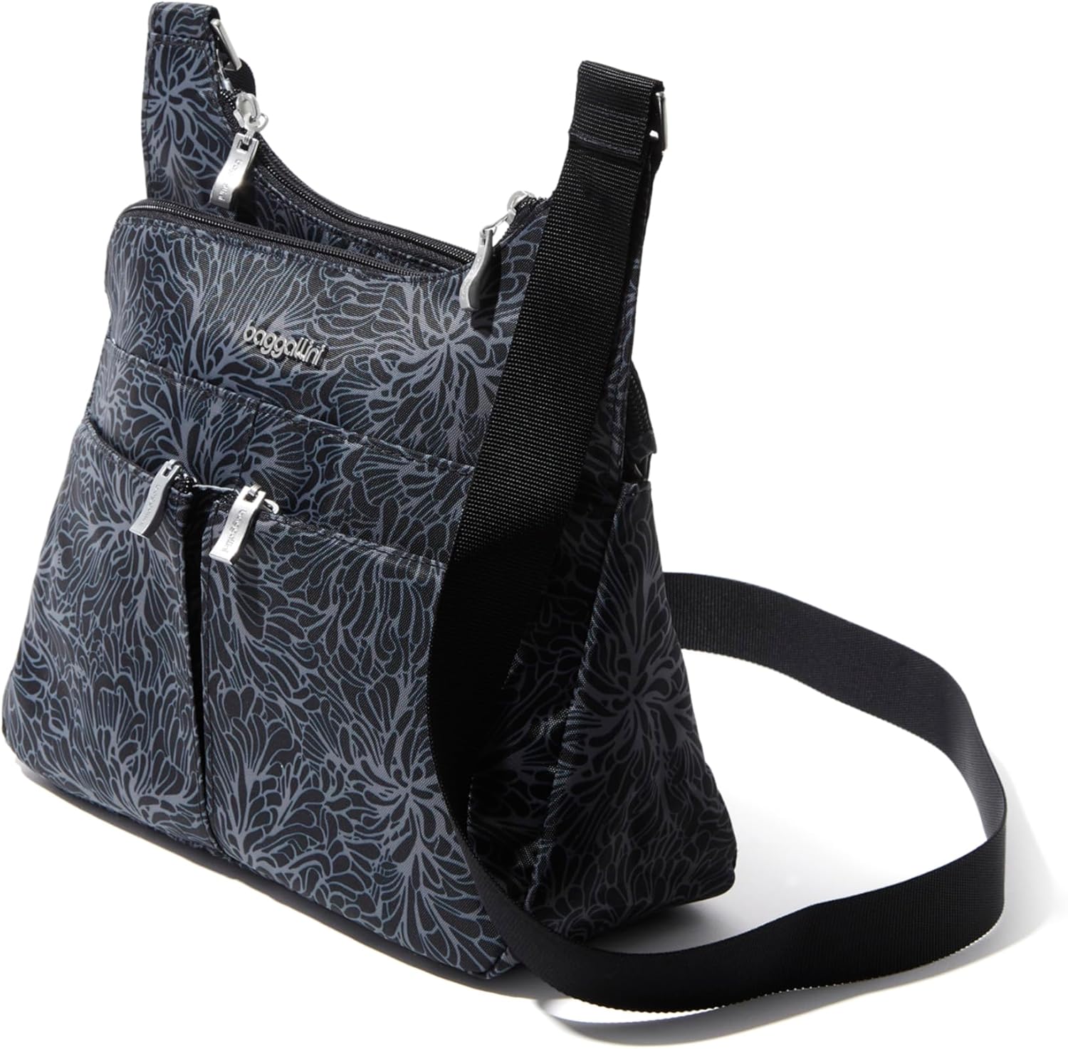 Baggallini Crossbody Travel Bag 11x8.5 Lightweight Water-resistant Nylon Handbag - Image 7