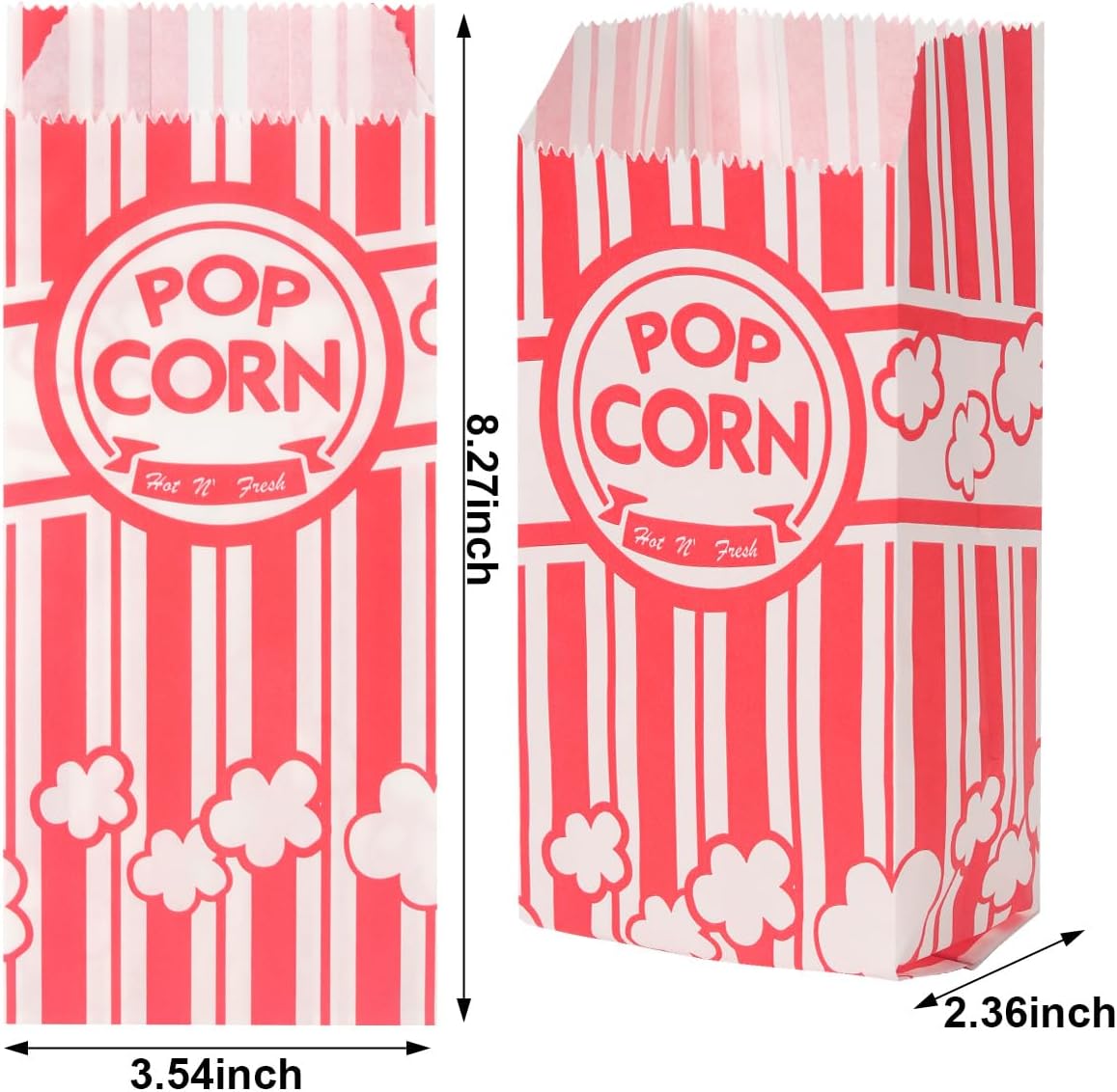 Yeios 300 Pack Popcorn Bags 1oz for Movie Night Party Supplies & Machine