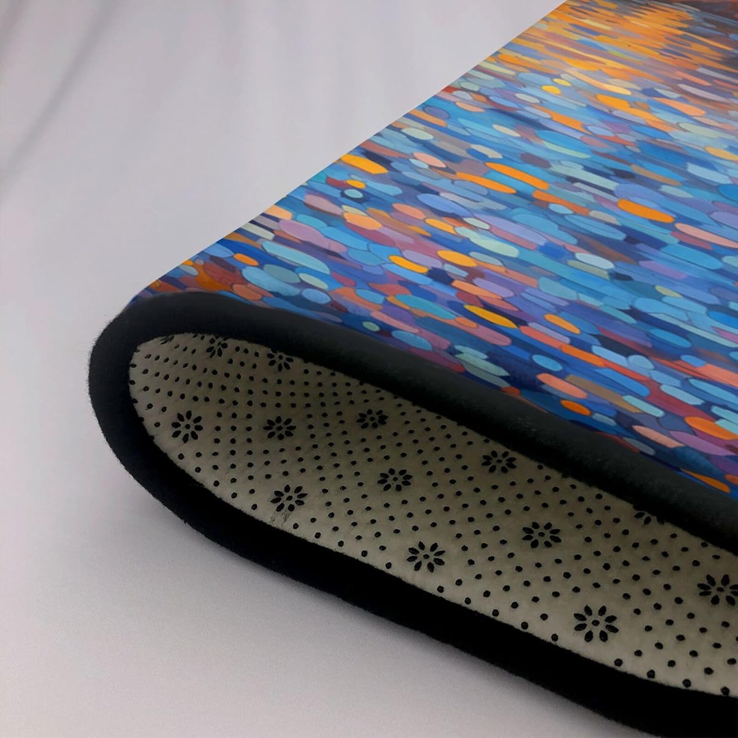 Warm Sunset Printed Flannel Floor mat 80x58 inches for Bedroom, Living Room, Study Room Decorative Carpet