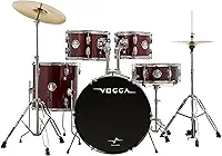 BATERIA ACÚSTICA VOGGA PULSE BUMBO 20" VPD220 WRD (WINE RED)