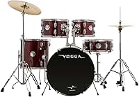 BATERIA ACÚSTICA VOGGA PULSE BUMBO 20" VPD220 WRD (WINE RED)