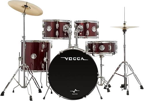 BATERIA ACÚSTICA VOGGA JAM BUMBO 20" VPD420 WRD (WINE RED)