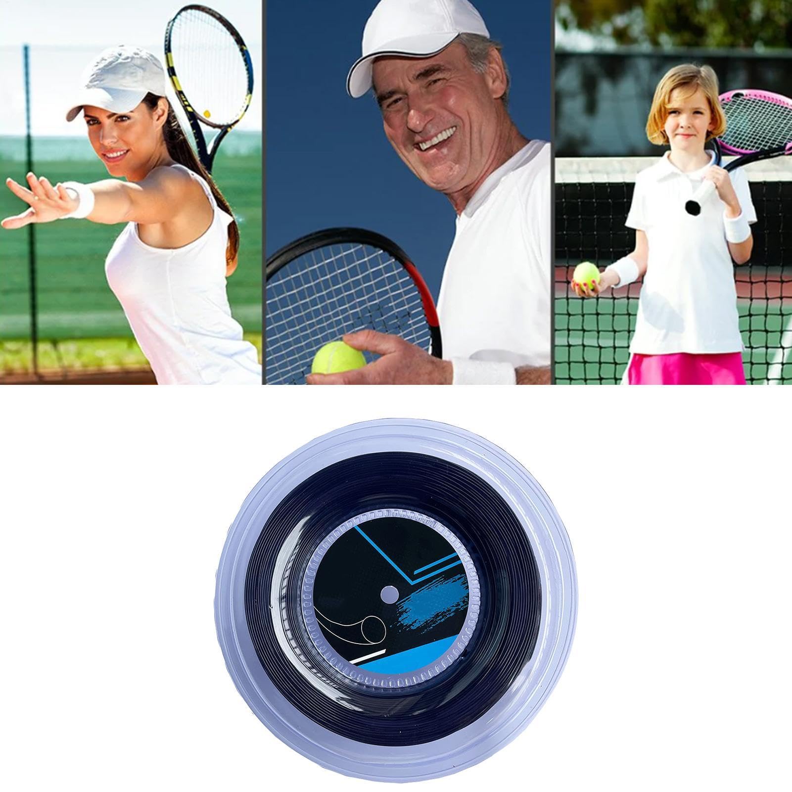 Tennisstring für das Training, Tennispraxis String Multifunktionale | 200 -m -Tennisschlägerdämpferschockdämpfungsstraße für Anfängertraining und Wettbewerbe