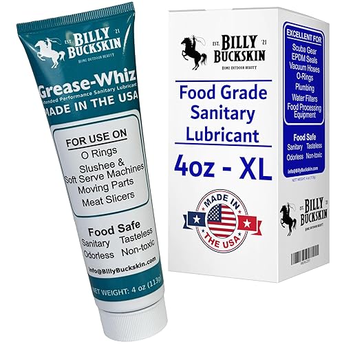 Lubri-Whiz Plus Grasa de grado alimenticio, lubricante de grasa para juntas tóricas, lubricante para puertas correderas de vidrio, grasa de grado