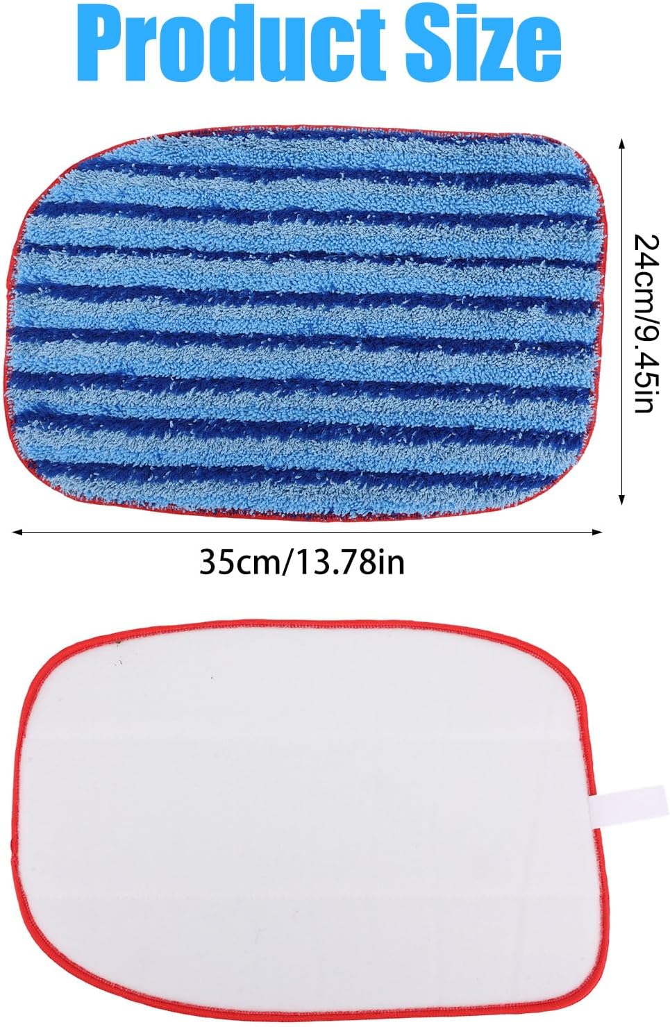 Penitue 6pcs Microfiber Steam Mop Pads Compatible with McCulloch MC1385 MC1375 MC1270 Steam Cleaners, Reusable Machine Washable Microfiber Mop Pads Replacement
