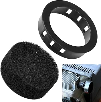 D24235 Intake FilteAr & Retainer Kit CAC-1372 Compatible With Po-rter Cable De-Vilbiss Craftsman Air Compressor D24233 919-16500 Type 0 919-16511 Type 0, Suitable for Multiple models Air Compressor