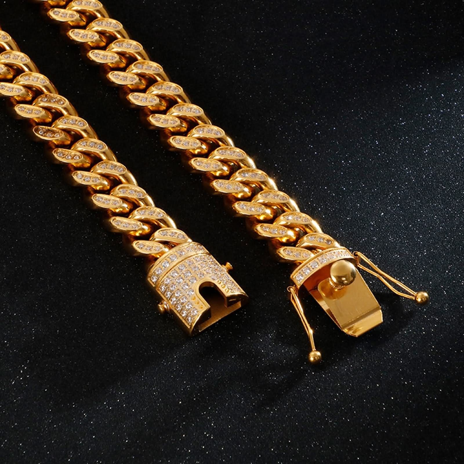 Bracciale da uomo a catena cubana, gioiello per San Valentino, hip hop rap, per anniversario, Pasqua, laurea