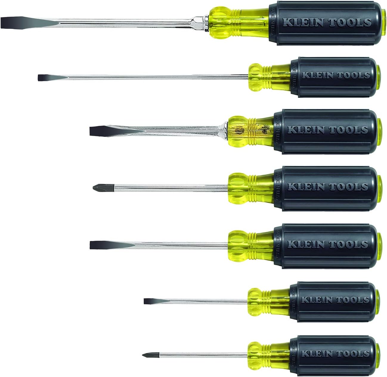 Klein Tools - 85076 - 7 Piece - Cushion Grip - Screw Driver Set