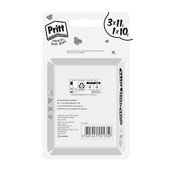 Pritt Stick Yapıştırıcı, 3+1 Simli ve Güvenli El işi Yapıştırıcısı, Hızlı ve Pratik Yapıştıran Okul ve Ofis Malzemesi, 3x11g+1x10g Pritt Stick Yapıştırıcı Pembe