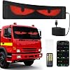LED gözler, 12 x 60 cm Devil Eyes LED gösterge, uzaktan kumandalı ve Bluetooth uygulamalı, kendin yap programlanabilir, esnek LED çalışma yazısı, otomobil, kamyon, reklam, parti dekorasyonu için