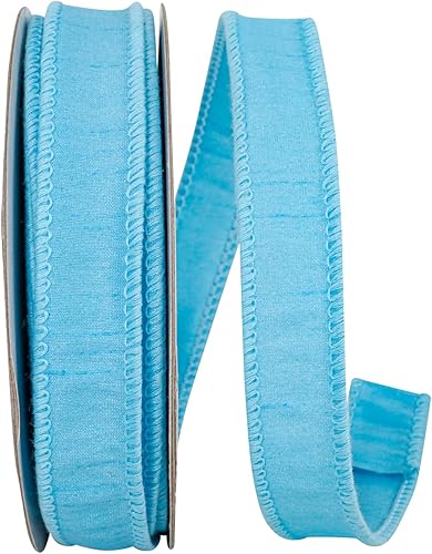 Miniatura 8 de Reliant Ribbon 92975W-056-10F Dupioni Supreme - Listón con borde de alambre, 4 pulgadas x 10 yardas, color menta