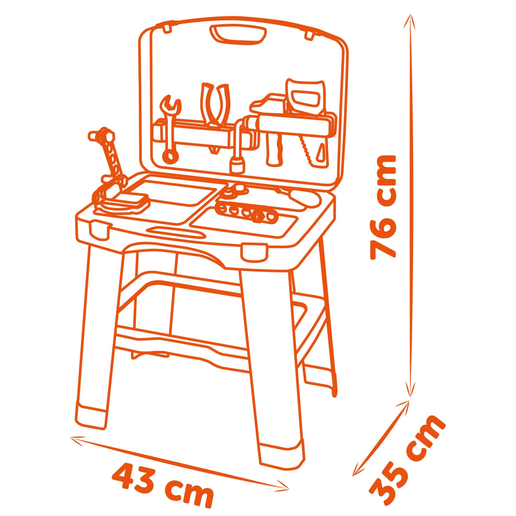 Smoby 7600360734 B+D Warsztat Bricolo smart