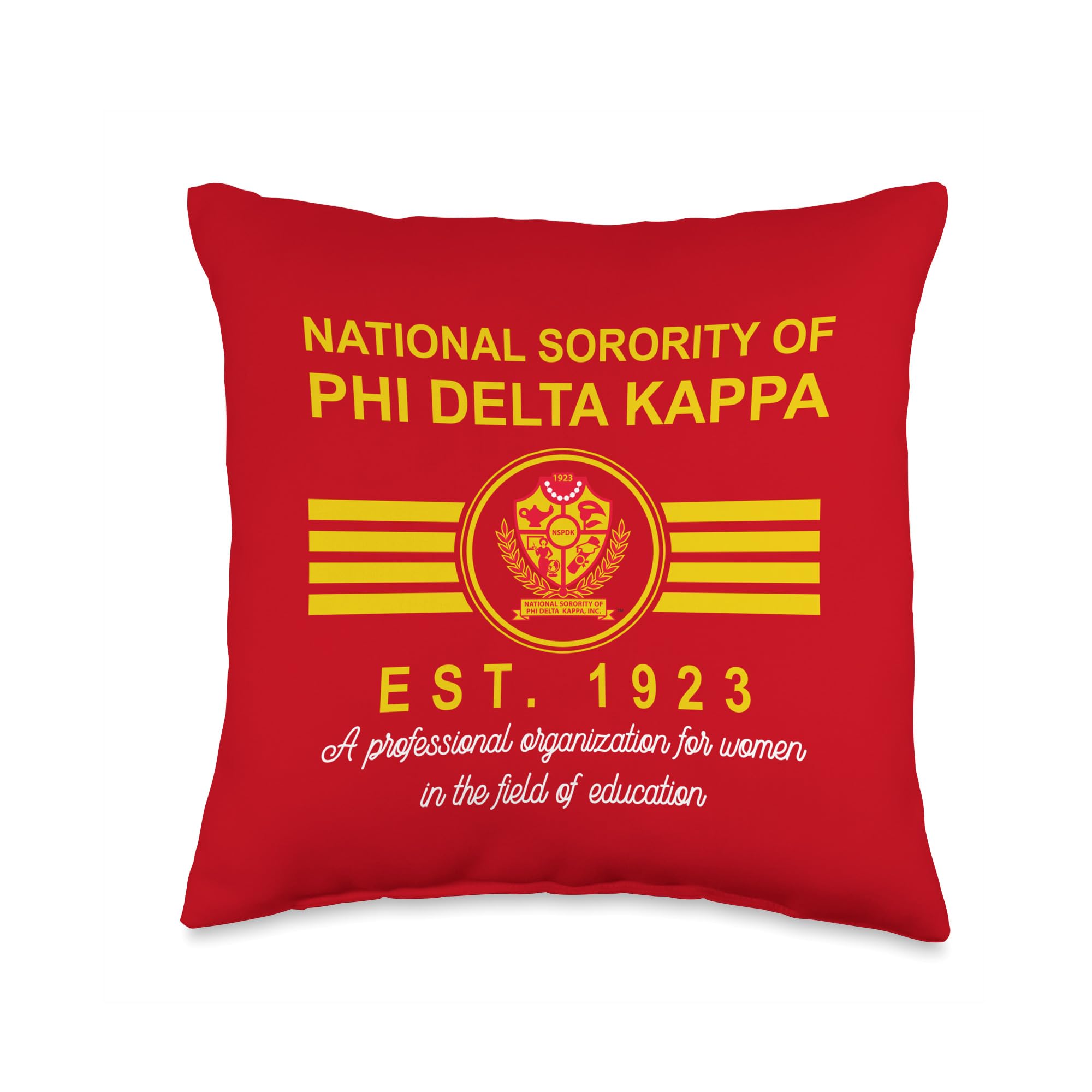 AMAZIGREEKNational Sorority Of Phi Delta Kappa Est 1923 PDK 2308068 Throw Pillow