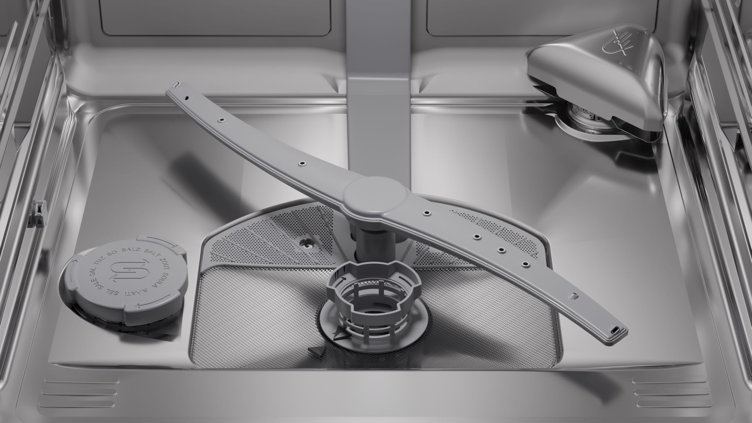 Bosch SMV6YCX02E Serie 6, Lavastoviglie Smart da incasso a scomparsa totale, Cestelli adattabili, Asciugatura con Zeolite, Indicatore lavaggio a pavimento, Acciaio a ridotte emissioni, 60 cm.