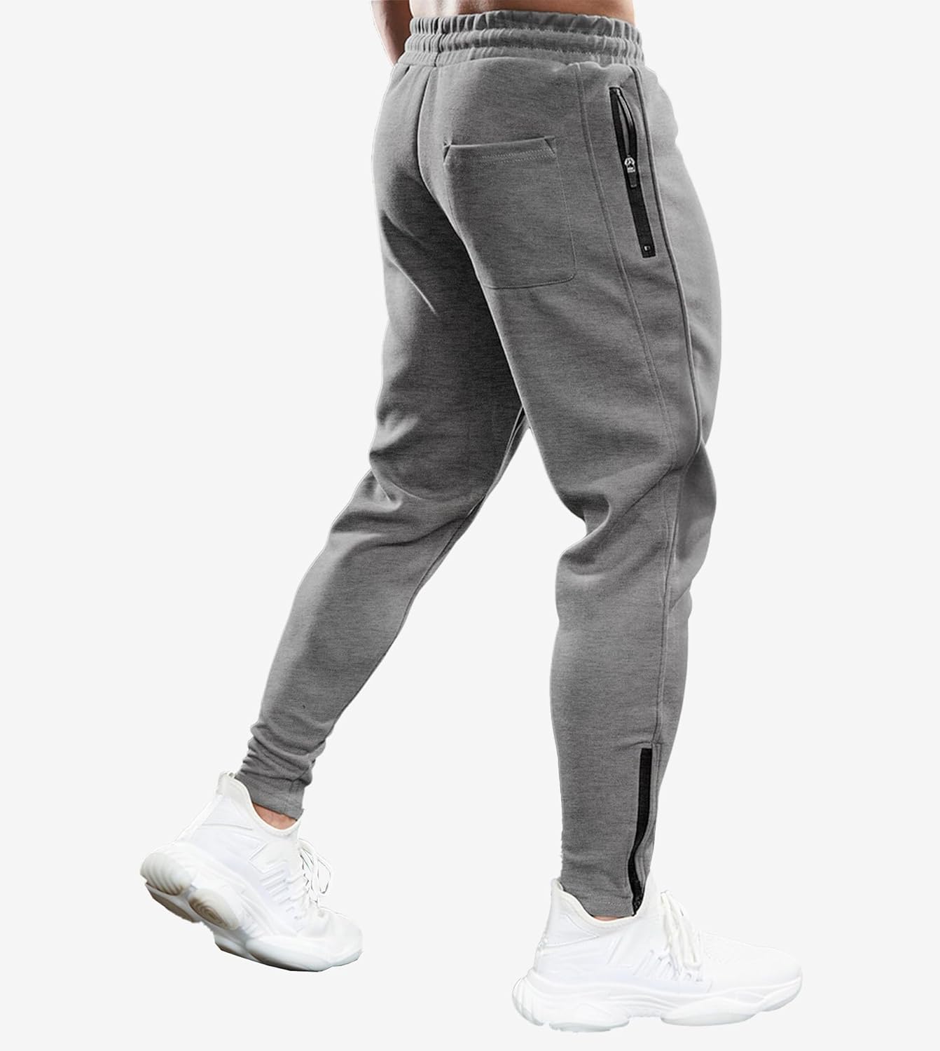 Fioboc Mens Joggers Weekend Performance Zip Ankle Jogger Athletic Sweatpants with Zipper Pockets Athletic Pant - Image 4