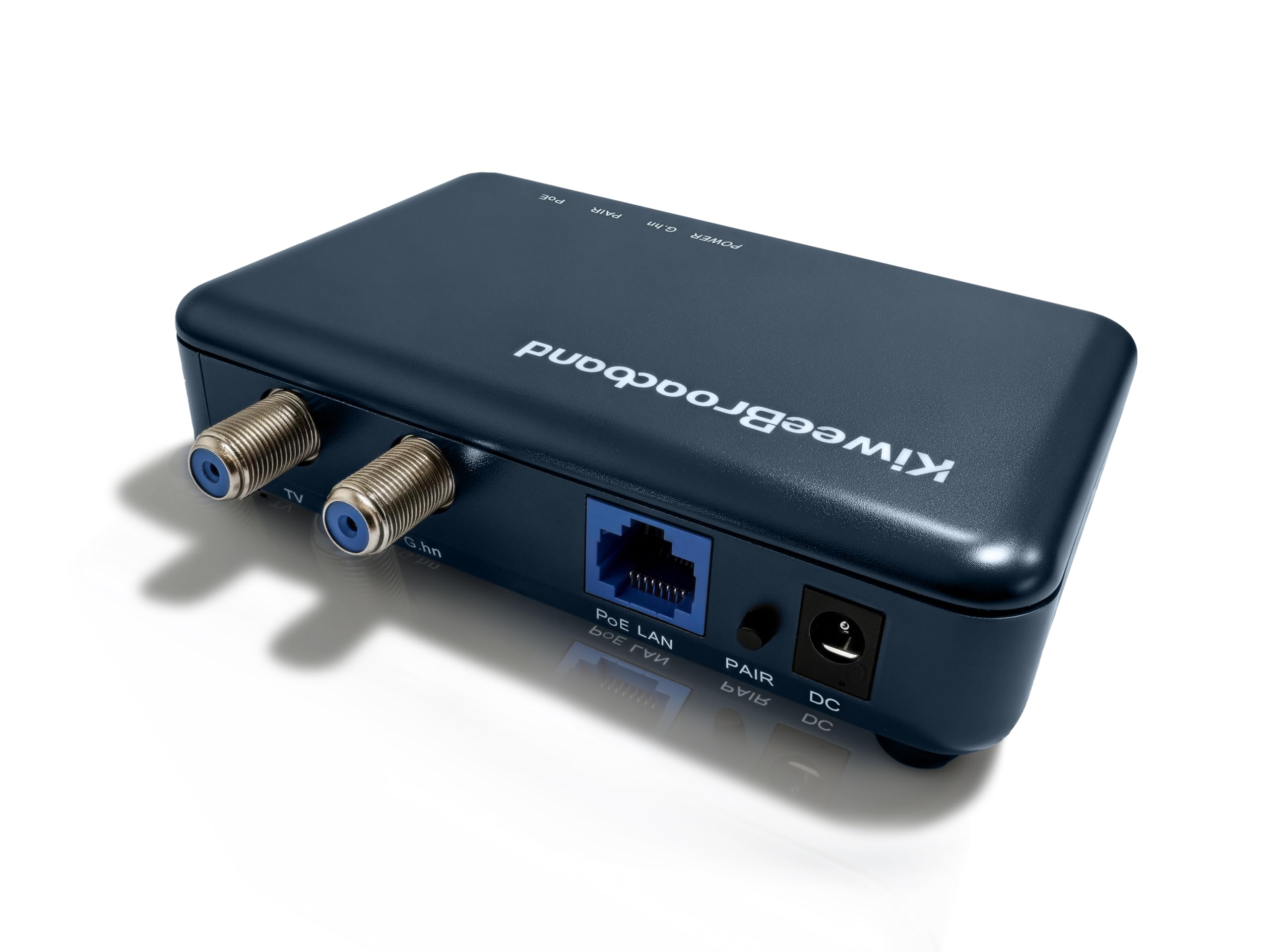 KB-G3-03 Kit Adaptateur Coaxial G.hn Wave 2 (Pack de 2) avec Port 2.5GbE & PoE+ (30W) – Ethernet Via Câble Coaxial (1.6Gbps), pour Point d'Accès Wi-FI 6E/7, IP Caméra, Compatible TNT/Sat
