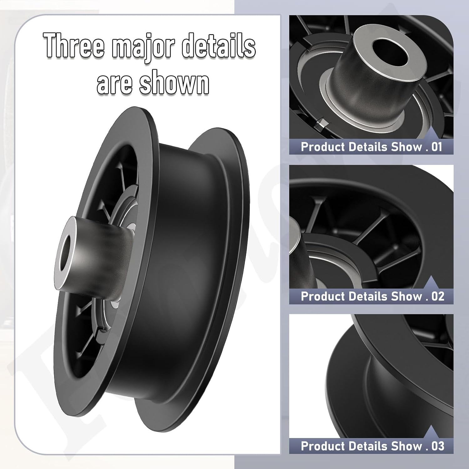 532194327 Flat Idler Pulley for Husqvarna Poulan Mower with 42" 54" Deck