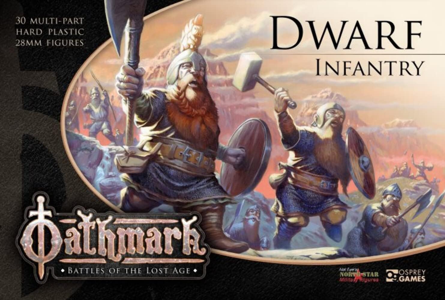 Oathmark North Star 28mm Dwarf Infantry # OAKP101, Metallic, zzzz-s